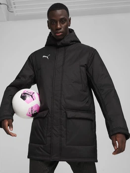 Куртка зимняя для футбола мужская Puma Teamfinal Training 65856903 2XL Black-Silver (4099685780013)