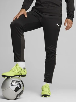 Спортивні штани для футболу чоловічі Puma Teamgoal Training 65863903 XL Black-White-Flat Dark Gray (4099686748265)