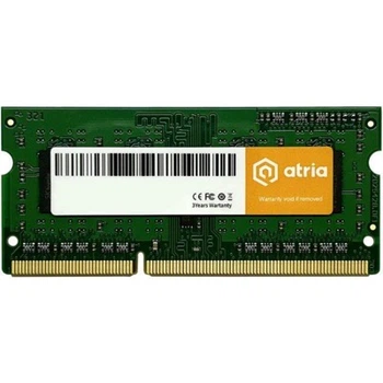 Оперативная память ATRIA 8Gb DDR3 1600MHz sodimm (UAT31600CL11SLK1/8)