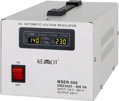 Стабілізатор напруги Kemot MSER-500 500VA 3% (5901890048927)