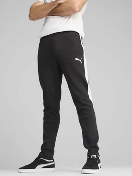 Спортивні штани чоловічі Puma Teamtravela 65994803 2XL Black-Silver-White (4067984093400)