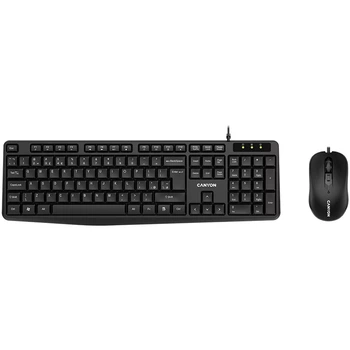 Комплект (клавиатура + мышь) Canyon SET-1 Water resistant (CNE-CSET1)