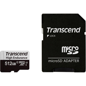Карта памяти Transcend 512 GB microSDXC Clase 10 UHS-I (U3) + SD-adapter (TS512GUSD350V)
