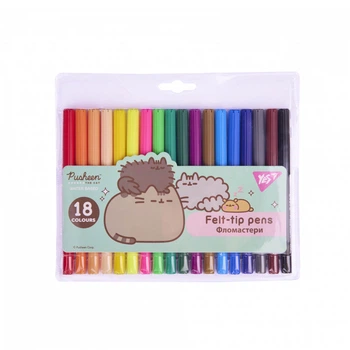 Фломастеры Yes 18 цветов Pusheen (650570)