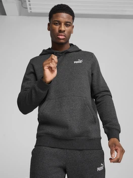 Худі утеплене чоловіче Puma Essentials Foundation 68257407 L Dark Gray Heather (4067983658341)