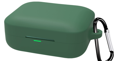 Чохол-накладка CDK для Realme Buds Air 7 Pro | Silicone Candy Friendly з карабіном (021644) (green)