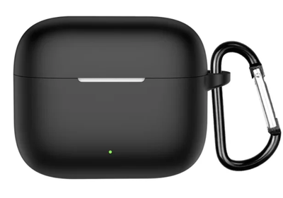 Чехол-накладка CDK для Oppo Enco Buds 3 Pro | Silicone Candy Friendly с карабином (021736) (black)