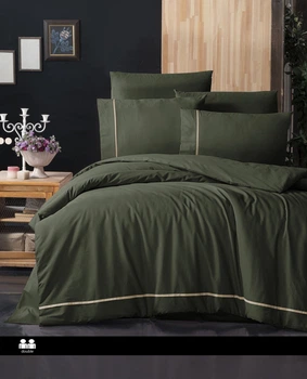 Постельное белье First Choice Ranforce Deluxe DARK 200 х 220 см Alisa Green