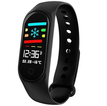 Фітнес браслет smart band m3 спортивний трекер крокомір пульсометр смарт годинник Чорний