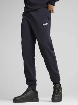 Спортивные штаны мужские утепленные Puma Essentials Foundation 68260616 S New Navy (4067983638763)