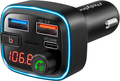 Transmiter FM Peiying URZ0487 Bluetooth 3x USB (5901890119177)