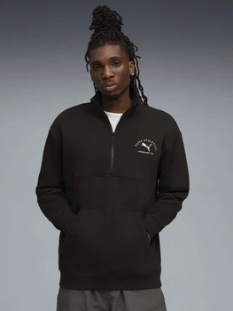 Толстовка на флісі, на блискавці чоловіча Puma Class 68825201 M Black (4069156531086)
