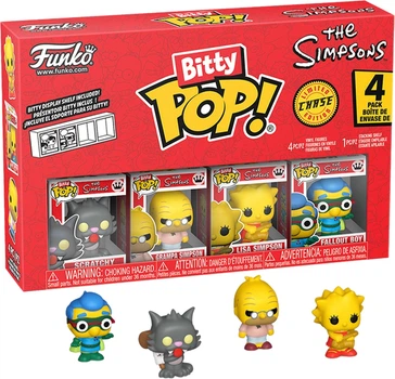 Набор игровых фигурок Bitty Pop! Симпсоны Царапка 4 фигурки в ассортименте (85710) (8930007546404)