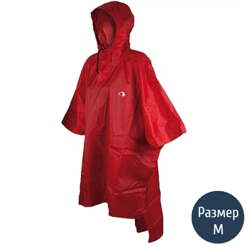 Дощовик-пончо Tatonka Poncho (р.M-L), червоний 2800.015