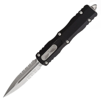 Ніж автоматичний Microtech Dirac Double Edge SW напівсерейтор (довжина: 184 мм, лезо: 74 мм)