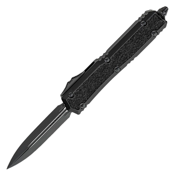 Ніж автоматичний Microtech Makora Double Edge BB Tactical (довжина 215 мм, лезо 82 мм), чорний