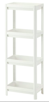 Regał IKEA VESKEN 37x23x101 cm Biały 403.078.66