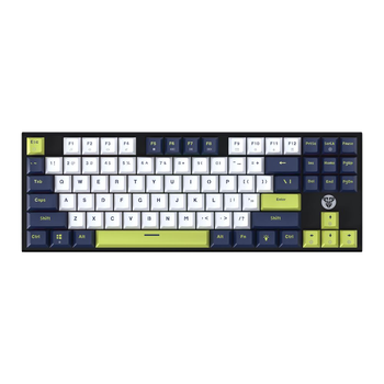 Игровая клавиатура Fantech ATOM87S MK877S Mori Blue Switch с минималистичным дизайном TKL ,USB кабеля 1.5м/RGB–подсветка White