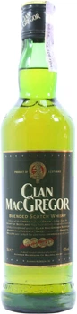 Віскі Clan MacGregor 3 роки витримки 0.5 л 40% (5010327406015)