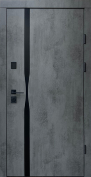 Входная дверь Qdoors Ультра Лаунж-Аk с зеркалом (850х2050) мм квартира