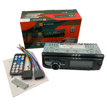 Автомобильная магнитола 1DIN мультимедийный центр Blaskar с AUX и USB 02182
