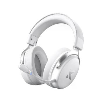 Геймерська бездротова (Bluetooth + 2,4G) гарнітура MCHOSE V9 PRO, 7.1 , PC/PS4/PS5/Switch/Xbox White/Білі (V9PROW)
