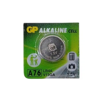 Батарейки GP-А76 LR44 "таблетка"Alkaline, 1,5V (4319)