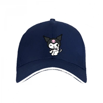 Кепка Kuromi hello kitty Темно-синій