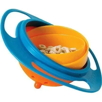 Детская тарелка-непроливайка-неваляйка Universal Gyro Bowl из экологически безопасного пластика