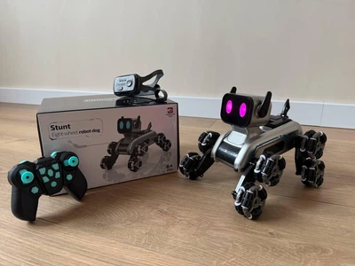 Умный робот собака восьмиколесный трюковый Stunt eight-wheel robot dog