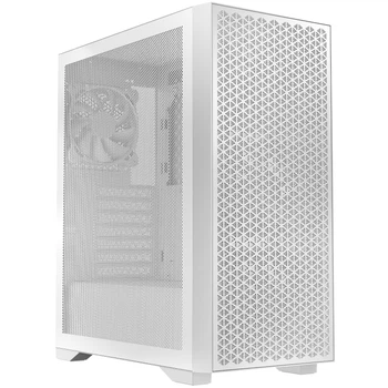 Игровой корпус для ПК Midi-Tower с поддержкой ATX, 4 вентилятора 120 мм, металлический и пластиковый, белый