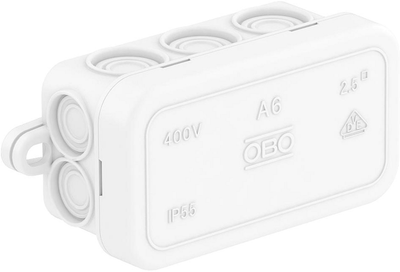 Монтажна коробка OBO Bettermann A 6 White (OBO2000005)