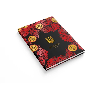 Книга обліку А4 192 арк Престиж клітинка, офс, тверда обкладинка, УФлак,Тризуб АРКУШ (5)