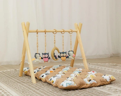 Мобиль детский напольный BabyGym XRMASTER Сладкие сны с матрасиком Машинки