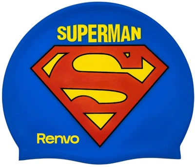 Детская шапочка для плавания Renvo Kuttara Superman JR OSFM Синяя (1SC200-0408)