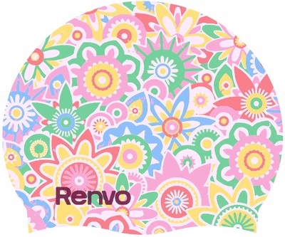 Взрослая шапочка для плавания Renvo Kerio Flowers Уни OSFM Разноцветная (2SC150-0508)