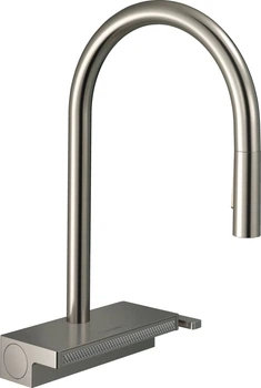 Смеситель кухонный Hansgrohe Aquno Select M81 73837800 с выдвижным изливом