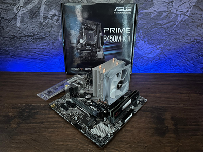 Игровой комплект Материнская плата B450 + AMD Ryzen 5 1600 + 16GB DDR4