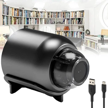 Wi-Fi IP камера X5 с углом обзора 160°, ночным видением и детектором движения, black