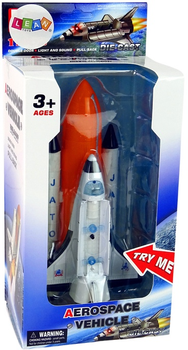 Rakieta LEAN Toys Statek kosmiczny ze światłem i dźwiękiem 12657 (5905214976910)