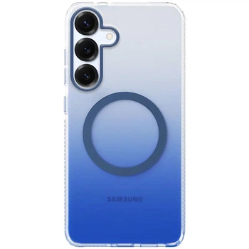 Протиударний Чохол TPU+PC Phantom with MagSafe для Samsung Galaxy S25 Blue