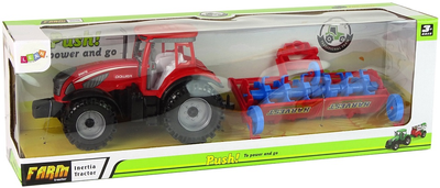 Іграшка LEAN Toys Трактор з плугом з фрикційним приводом Червоний 14844 (5905515353090)