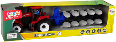 Іграшка LEAN Toys Ферма Трактор з плугом Червоний 14851 (5905515353168)