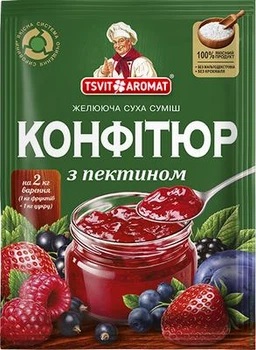 Желююча суха суміш Конфітюр ЦветАромат для варення 20 г