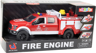 Іграшка LEAN Toys Пожежна машина з водою світлом і звуками 1:12 Біло-червона 24714 (5905991057642)