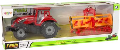 Іграшка LEAN Toys Трактор з культиватором з фрикційним приводом Червоний 14841 (5905515353069)