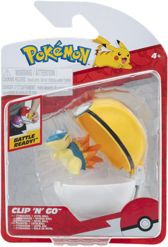 Figurka Jazwares Pokemon Clip N Go Cyndaquil z Level Ball (0191726757801)