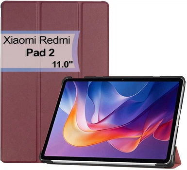 Чехол для планшета Xiaomi Redmi Pad 2 11" BeCover Smart Case Red Wine (BC_713644)