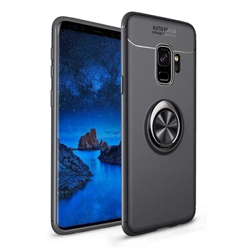 Чохол TPU Ring для Samsung S9 / G960 бампер оригінальний Black з кільцем Без бренду