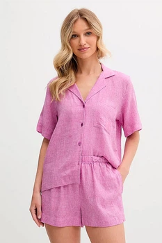 Комплект: блуза и шортики DKNY 40(XS) Лиловый (116234)